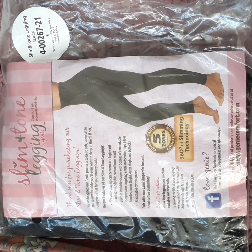 Brand New BLACK GENIE Slim & Tone Legging- S